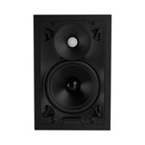 Sonance VX Series 6-Inch Rectangle In-Wall Speaker with White Micro Trim Grille Pair