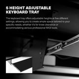 Wavebone Starship Studio Standing Desk with Keyboard Tray