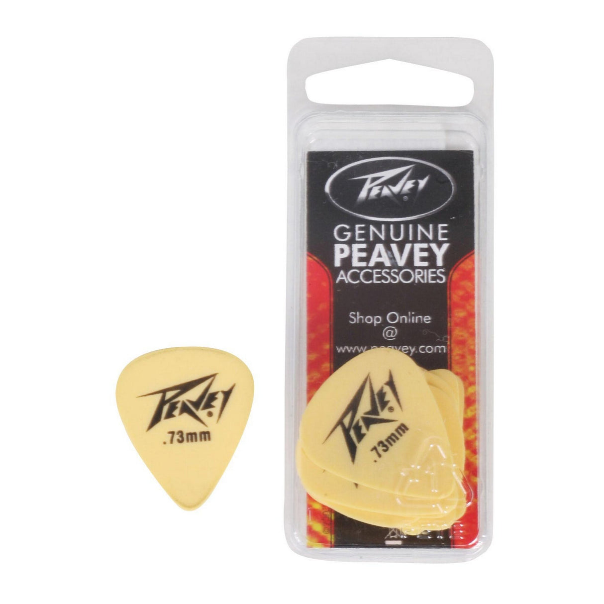 Peavey Dreamers 351 Guitar Picks, Medium, Yellow, 12 Pack