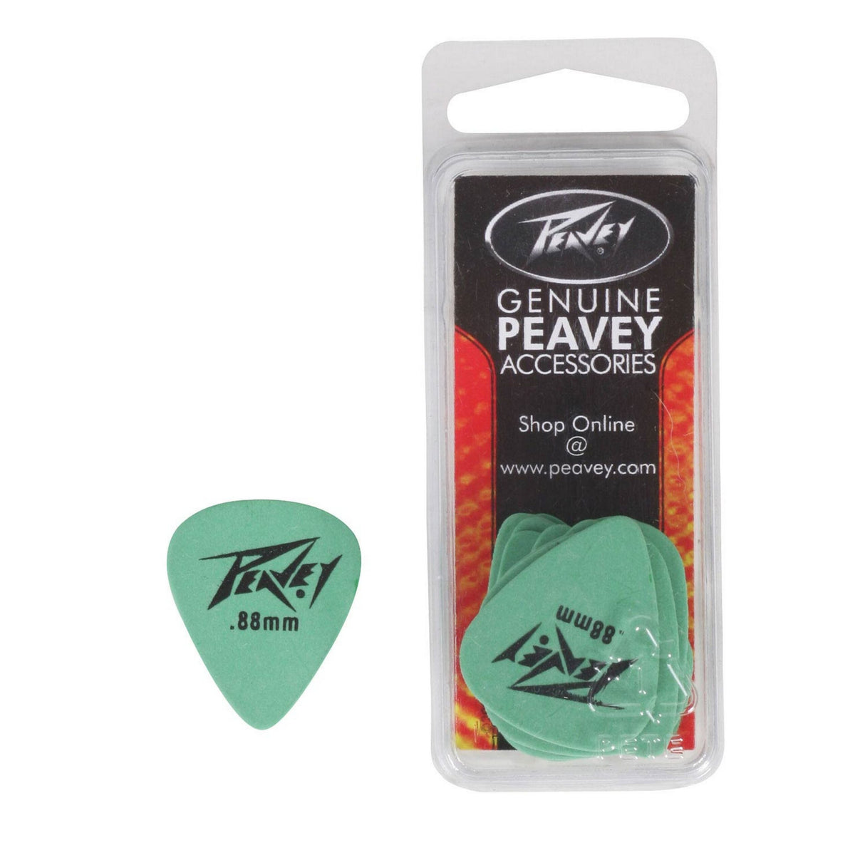 Peavey Dreamers 351 Guitar Picks, Medium/Heavy, Green, 12 Pack