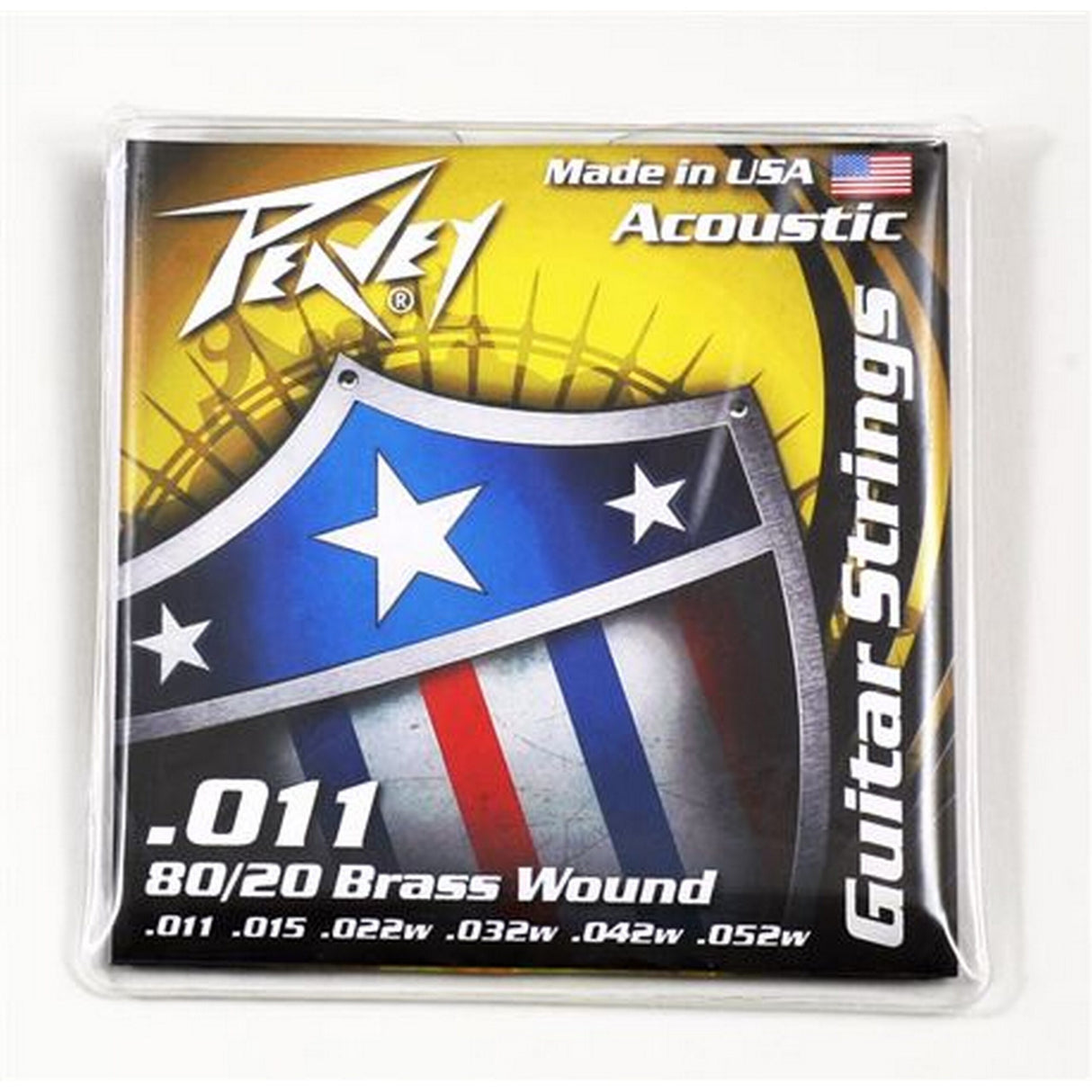 Peavey 80/20 Acoustic Guitar Stings Brass-Wound 11s