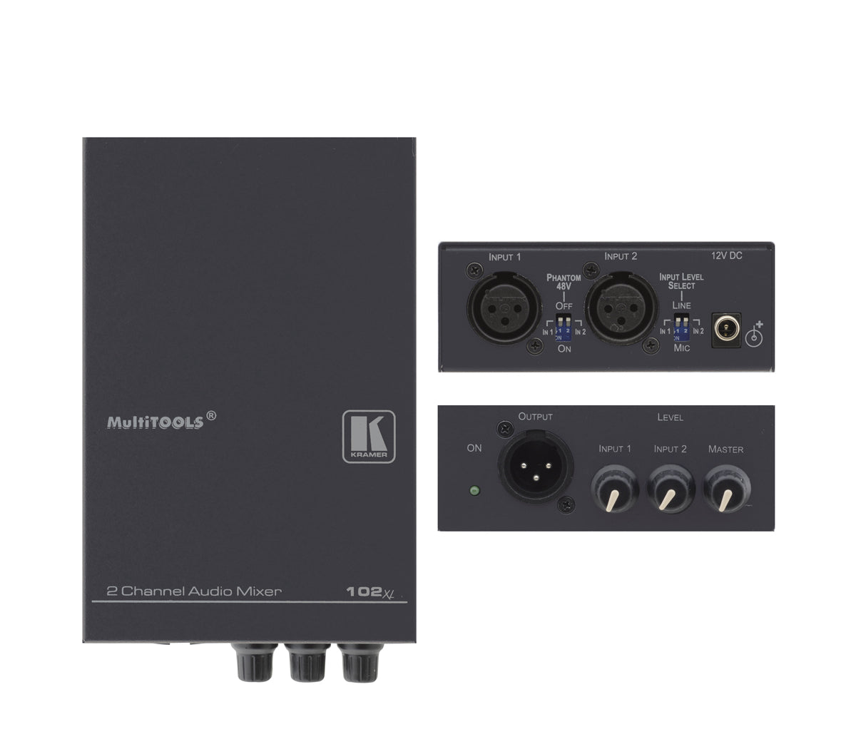 Kramer 102XL | 2 Channel Balanced Audio Mixer