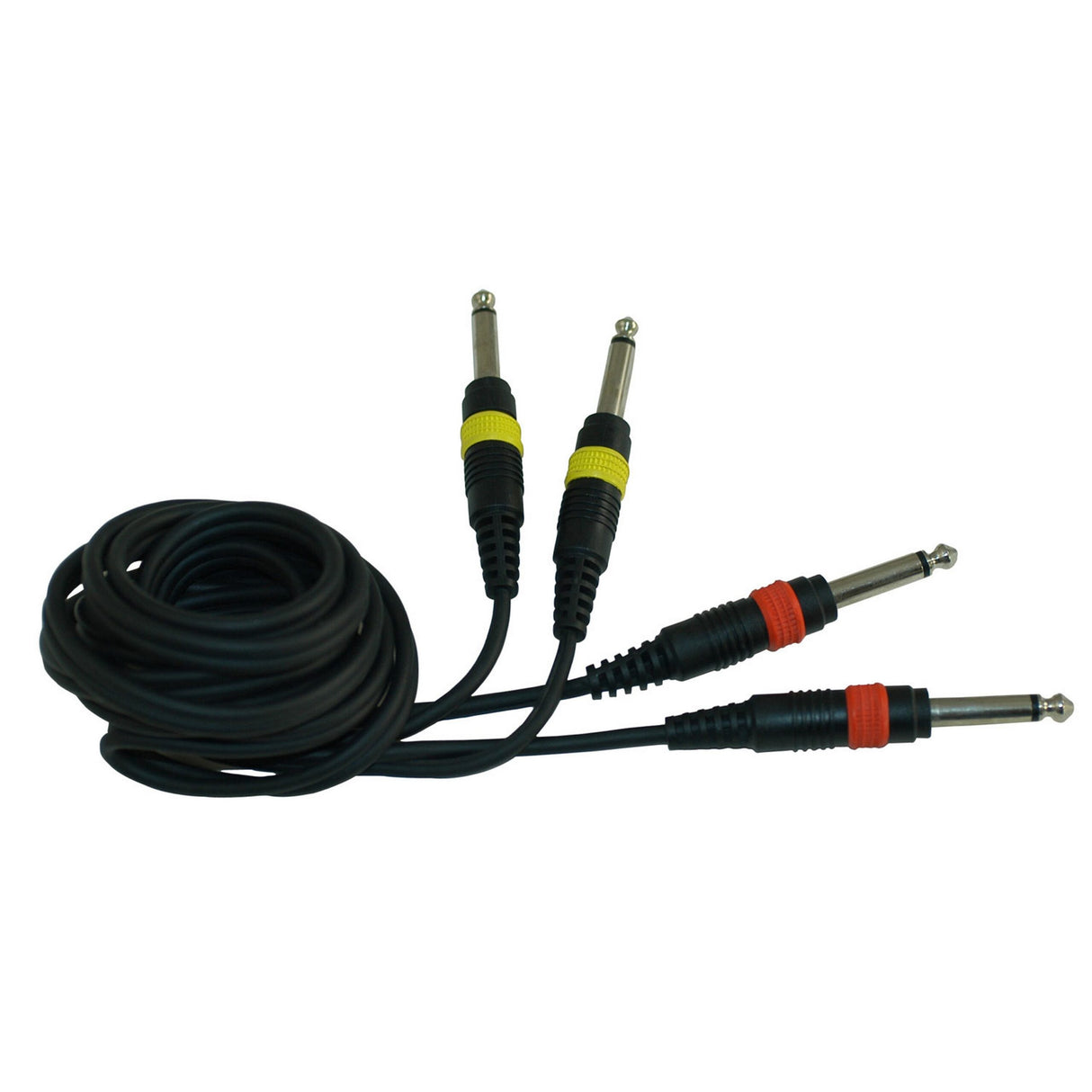 Peavey Unbalanced Dual Cable 1/4 Male to 1/4 Male Cable, 3 Foot