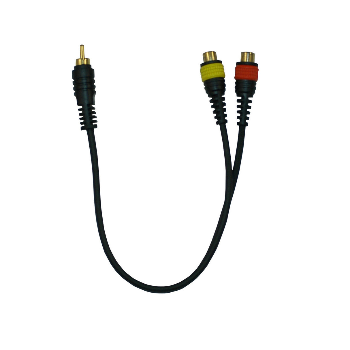 Peavey Y Cable RCA Male to Dual RCA Females, 1 Foot