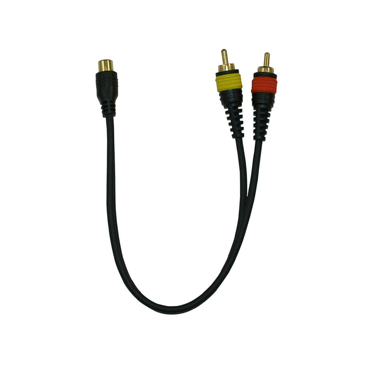 Peavey Y Cable RCA Female to Dual RCA Males, 1 Foot