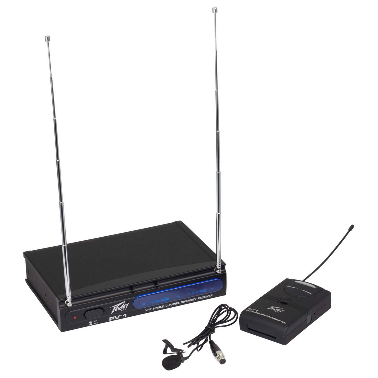 Peavey PV-1 V1 BL VHF Lapel Wireless System, 203.400MHZ