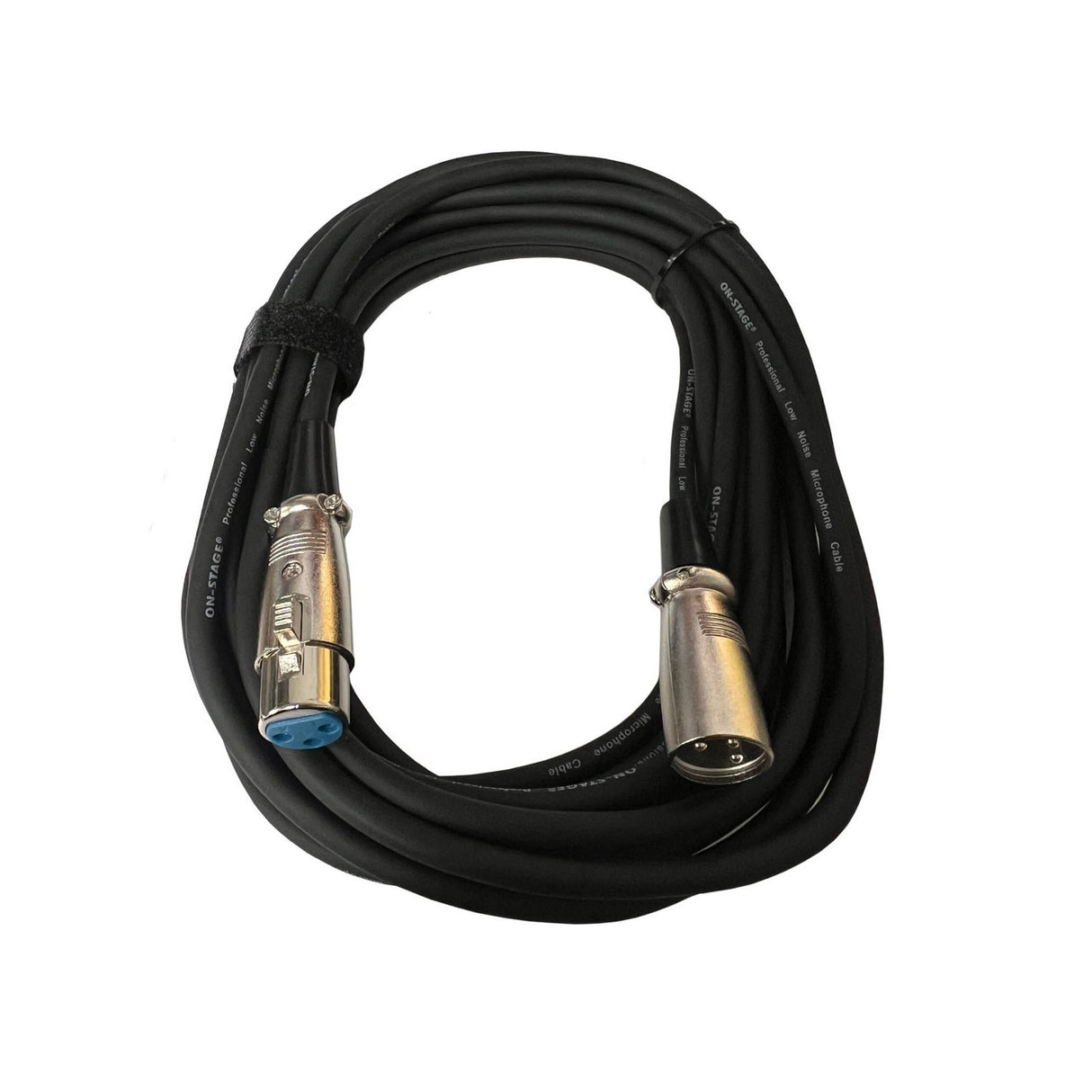 On-Stage 20-Foot Nickel Plated Male XLR to Female XLR Microphone Cable