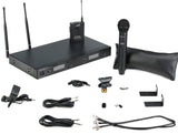 Audix AP42 C210 A R42 Receiver Wireless System with OM2 Transmitter B60 Bodypack and ADX10 Lavalier