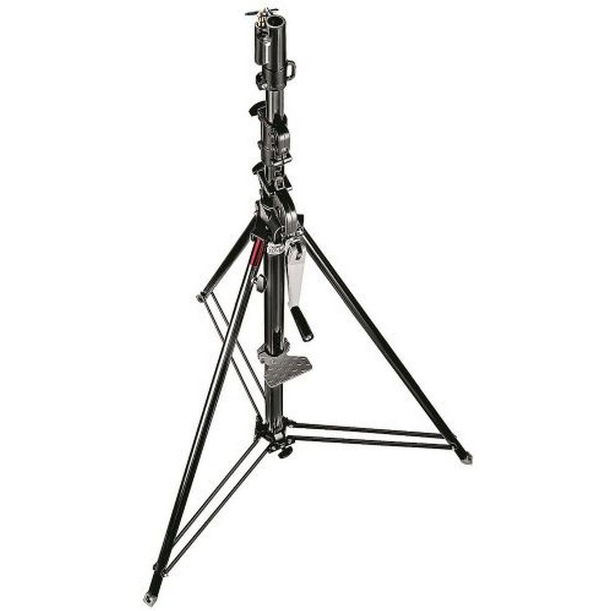 Manfrotto 087NWB Zinc Three-Section Wind Up Stand, Black