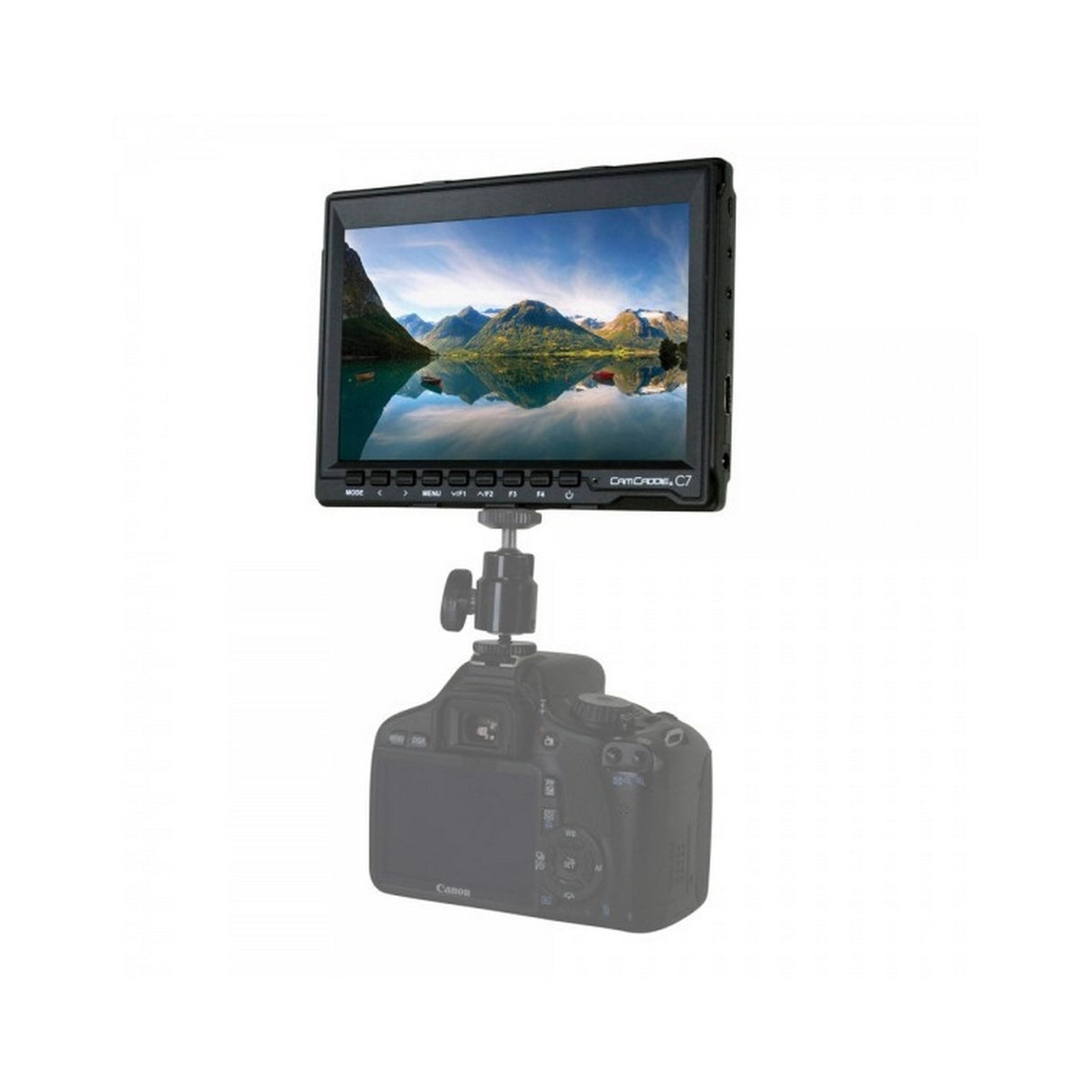 CamCaddie 0CC-MON-C7-EU 7 Inch HD IPS DSLR Monitor with European Power Supply and NP-F Battery Plate