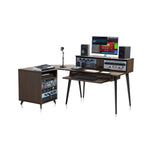 Gator GFW-ELITEDESK-BRN Elite Series Furniture Desk, Walnut Brown Finish