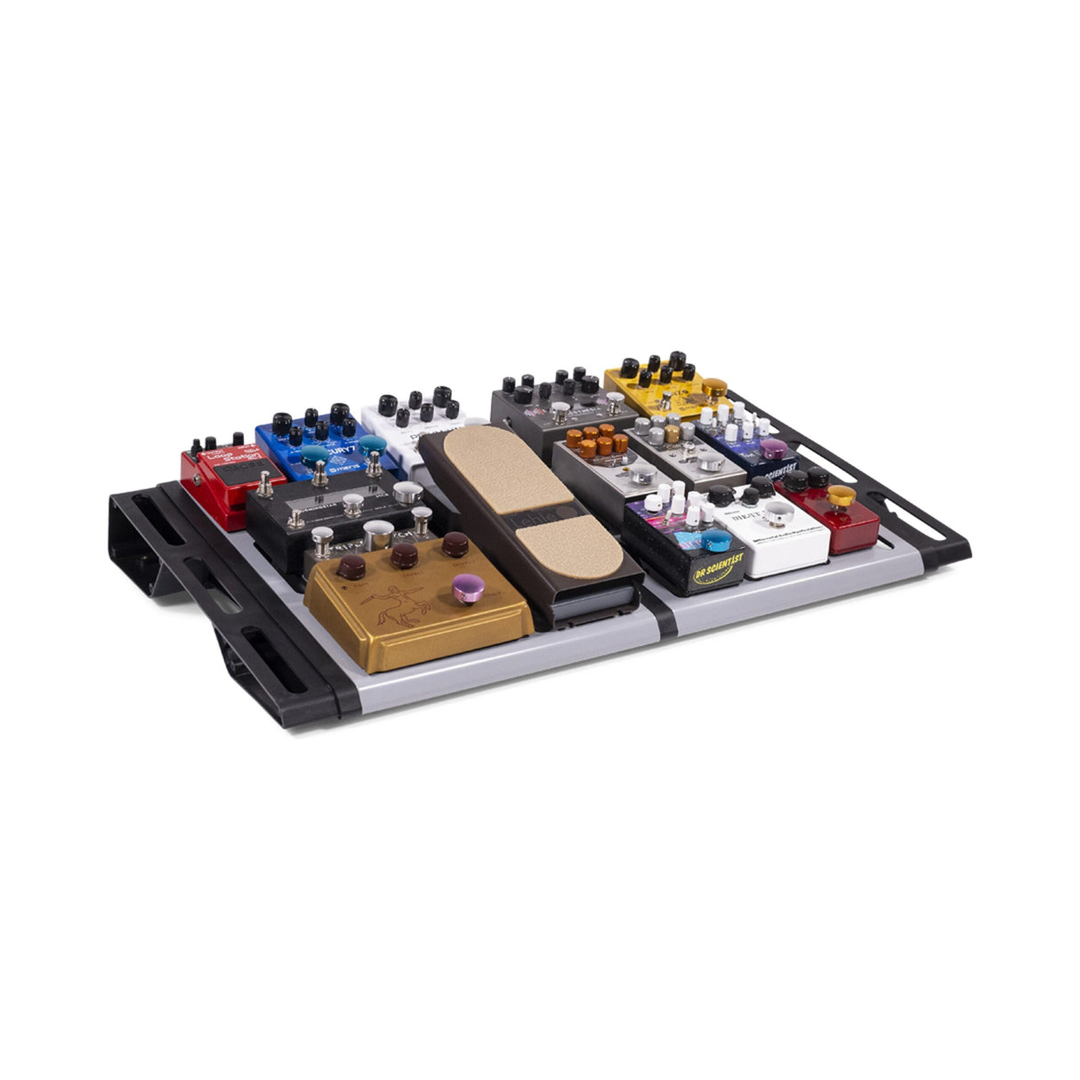 Gruv Gear LYNK Duo Pedalboard, Slate Gray/Black