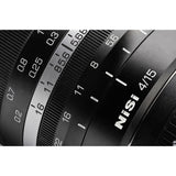 NiSi 15mm f/4 Sunstar Wide Angle ASPH Lens, Fujifilm X Mount