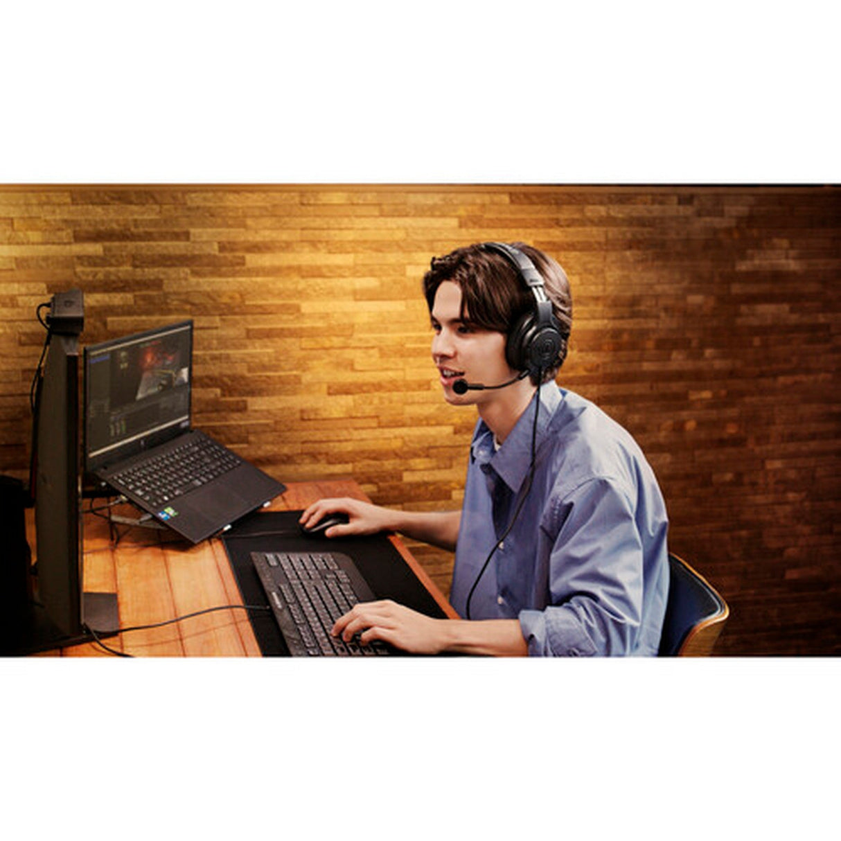 Audio-Technica ATH-M20xSTS Streaming Headset with USB Adapters