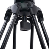 Ikan EG780A2D 2-Stage Aluminum Fluid Head Tripod Kit with Dolly and Adjustable Drag<