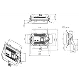 Ikan LBX5-3PT-KIT Lyra Half x 1 Bi-Color 3-Point Soft Panel LED Light Kit with DMX Control