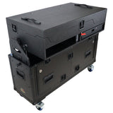 ProX XZF-CDM3K BLK Flip-Ready Easy Retracting Hydraulic Lift Case for Pioneer DJ CDJ-3000 and DJM-900 NXS2 System