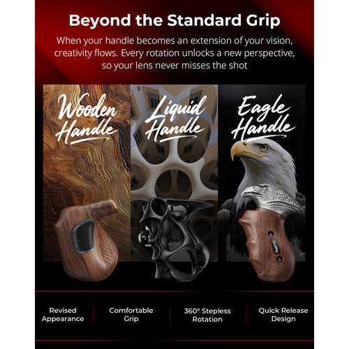 SmallRig ImageGrip Rotating Wooden Handle with ARRI Rosette