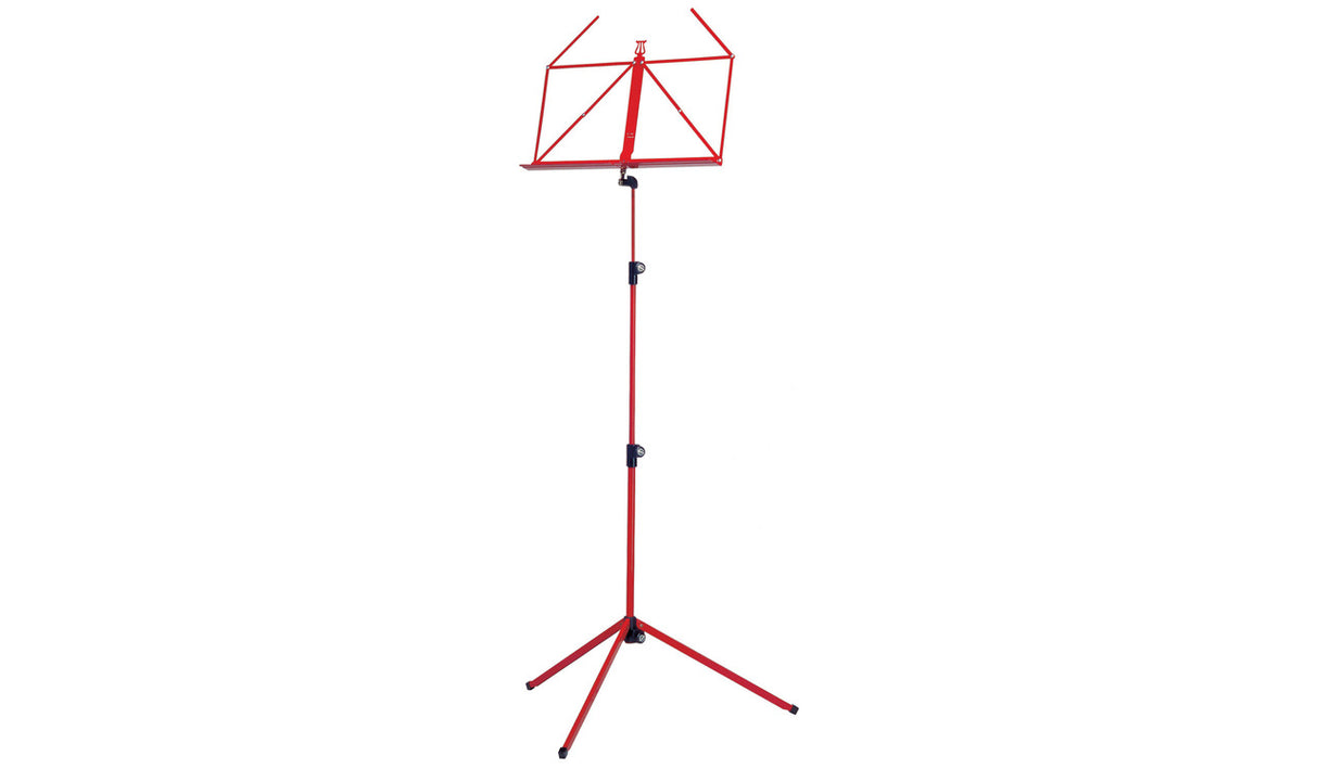 K&M 10010 Child Foldable Classic Music Stand Red