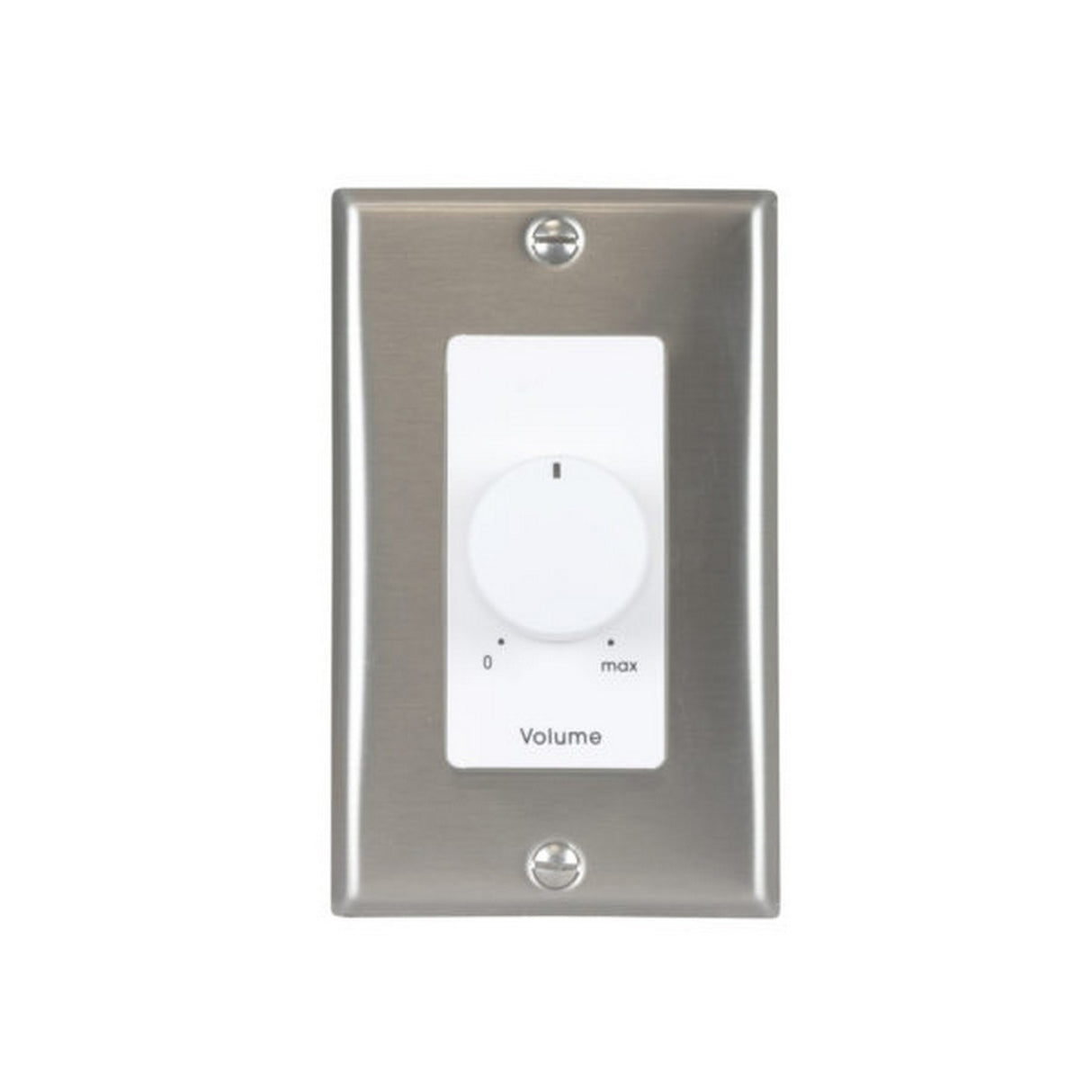 Lowell 100LVC-DSW 100 Watt Volume Control MONO Attenuator 1 Gang Wall Plate Decorator Stainless White