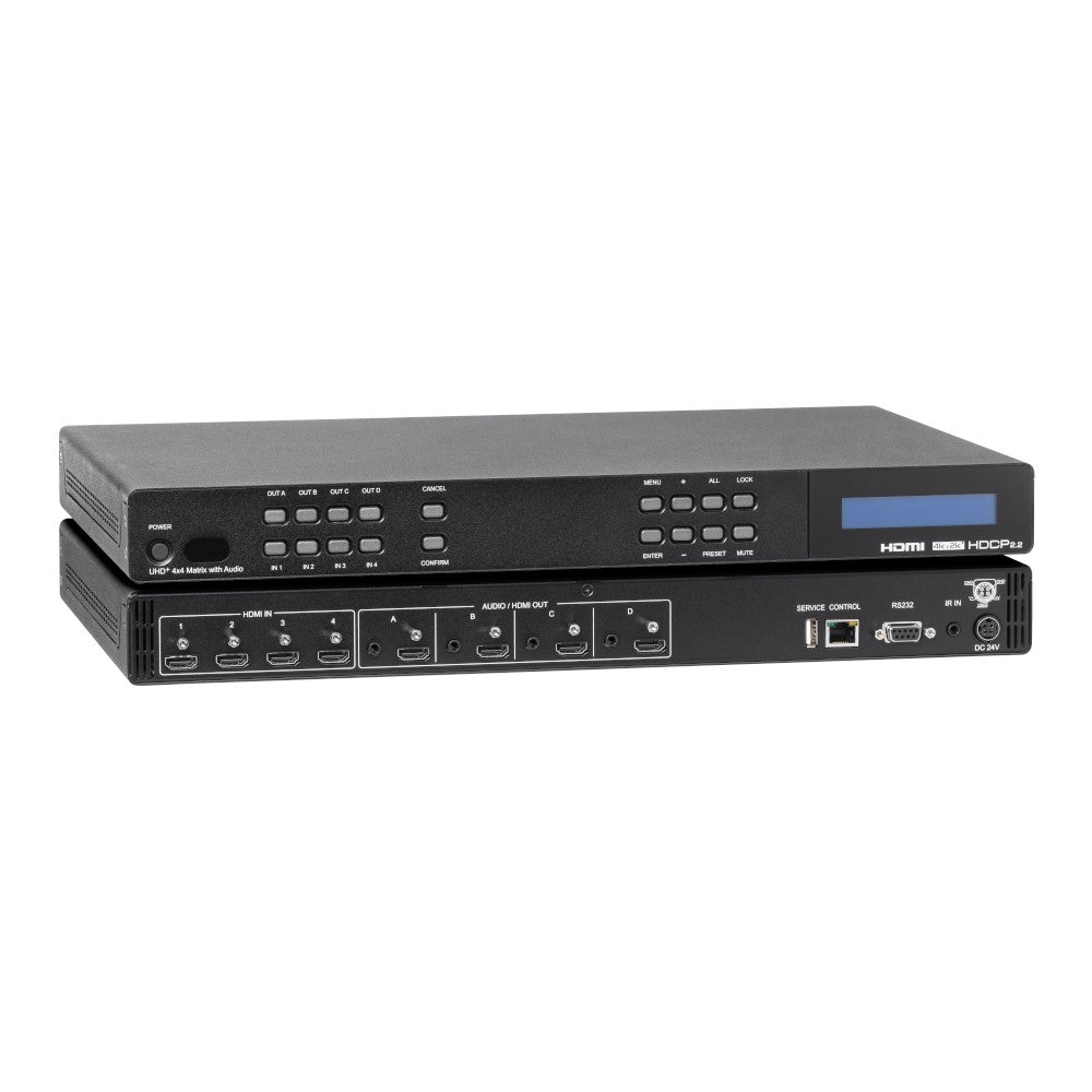 KanexPro HDMX44A-18G 4 x 4 HDMI 2.0 Matrix Switcher