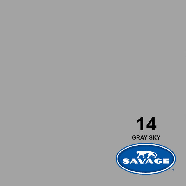 Savage 107-Inch x 50-Yards Widetone Seamless Background Paper Gray Sky