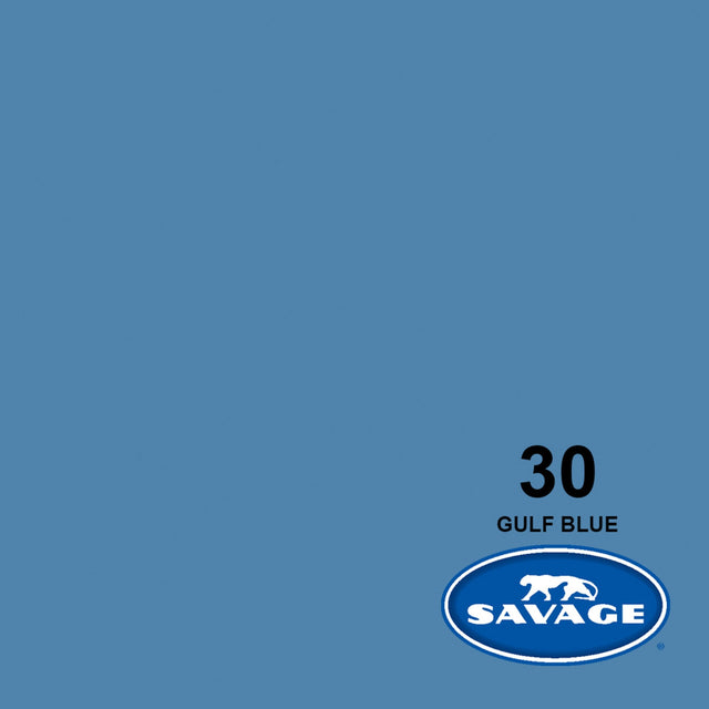 Savage 26-Inch x 12-Yards Widetone Seamless Background Paper Gulf Blue