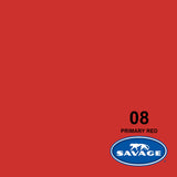 Savage 107-Inch x 12-Yards Widetone Seamless Background Paper, Primary Red