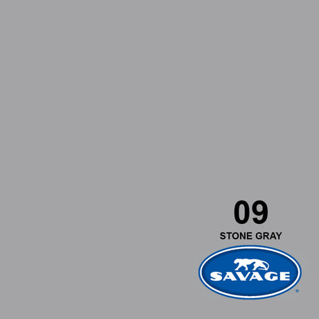 Savage 53-Inch x 12-Yards Widetone Seamless Background Paper Stone Gray