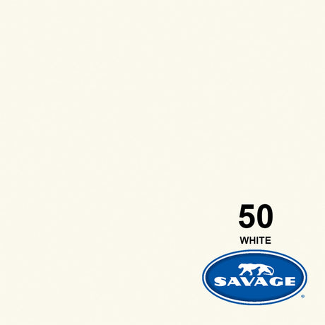 Savage 53-Inch x 12-Yards Widetone Seamless Background Paper White