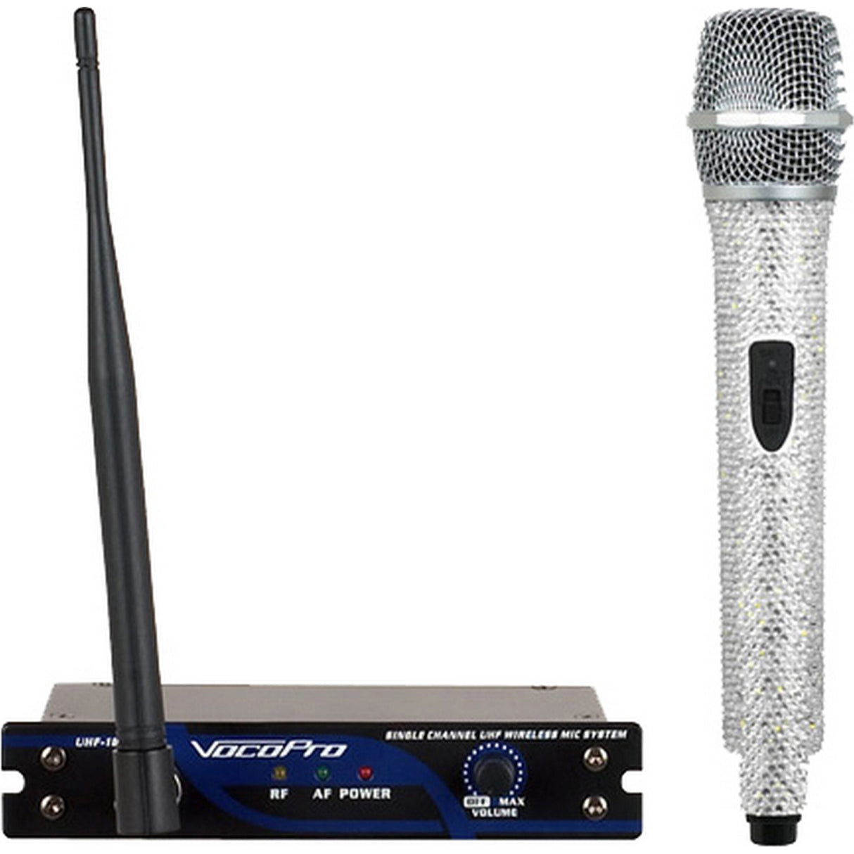 VocoPro UHF-18-DIAMOND-9M Single Channel UHF Wireless Microphone System, Crystal, Frequency 9M