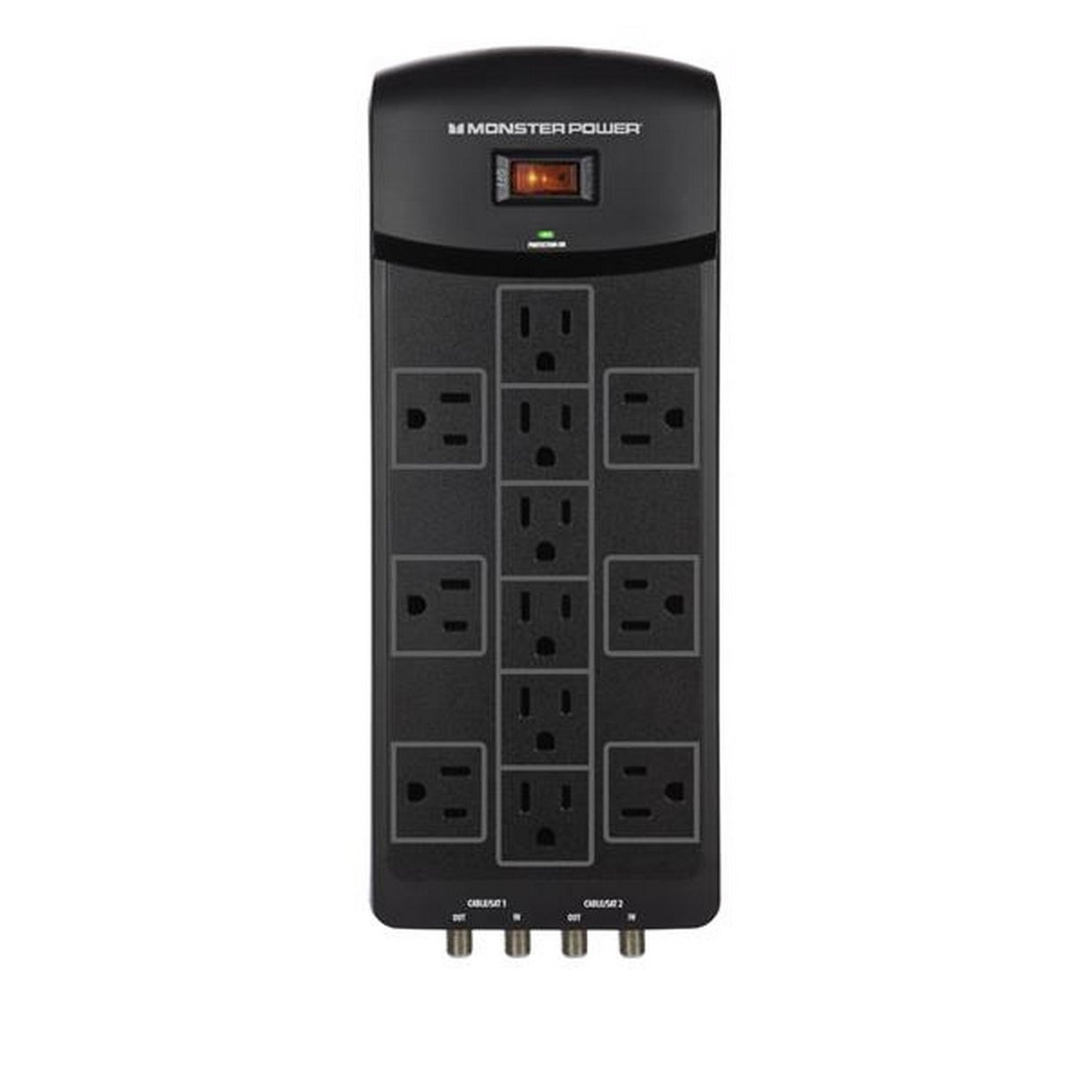 Monster 121871-00 12 Outlet Surge Protector with Fireproof MOV