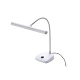 K&M 12297 LED Piano Gooseneck Desk Lamp White