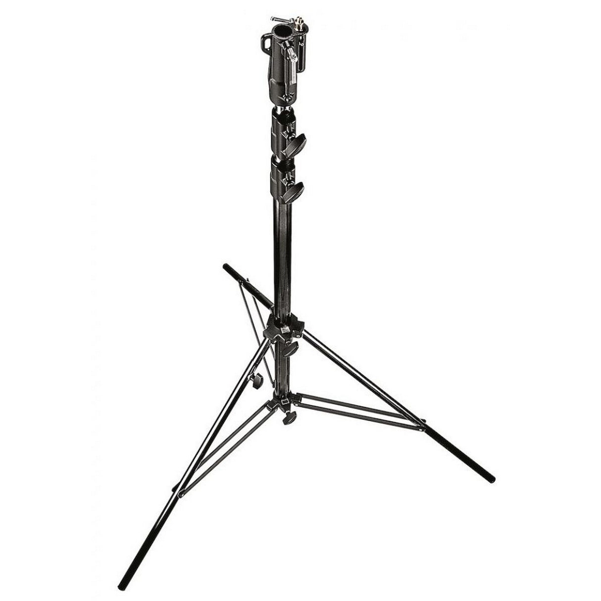 Manfrotto 126BSUAC Steel Air-Cushioned Stand with Leveling Leg, Black