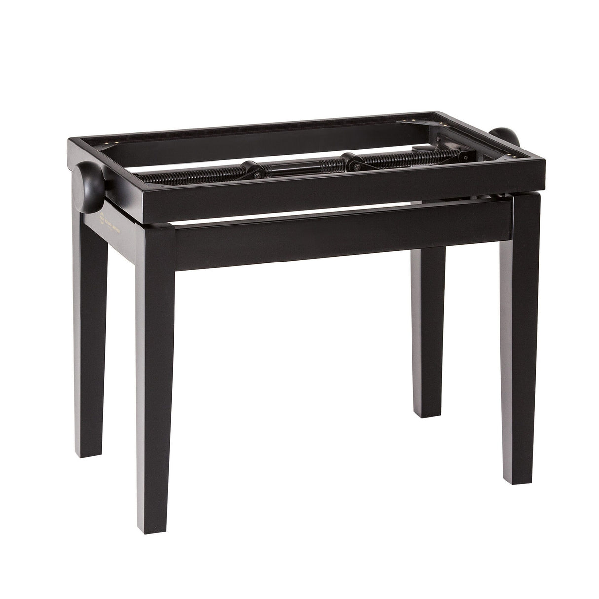 K&M 13700 Piano Bench Wooden Frame without Cushion, Black Matt Finish