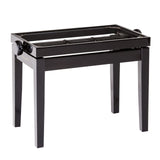 K&M 13701 Piano Bench Wooden Frame without Cushion, Black Glossy Finish