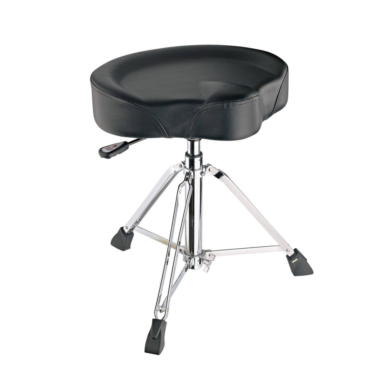 K&M 14035 Drummers Throne Chair with Pneumatic Spring, Black