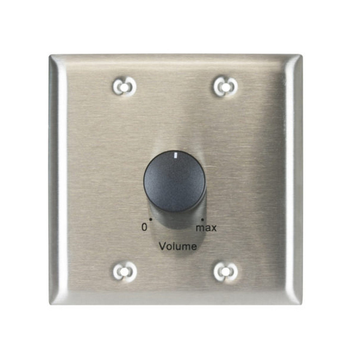 Lowell 150LVCS 150 Watt STEREO Attenuator Volume Control 2 Gang Wall plate Standard Stainless Steel