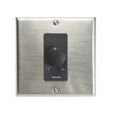 Lowell 150LVCS-DSB 150 Watt STEREO Attenuator Volume Control 2 Gang Wall plate Decorator Stainless Black
