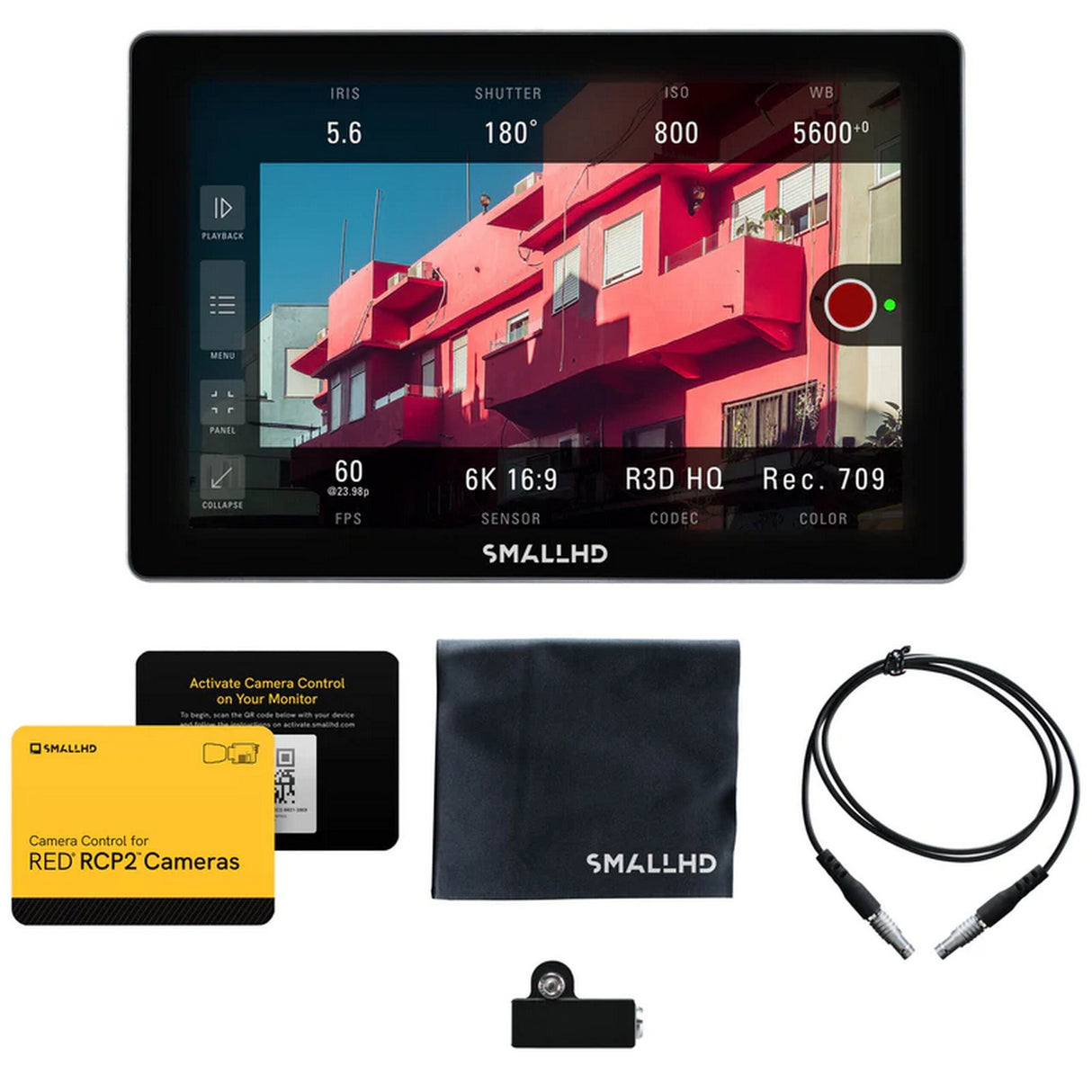 SmallHD 16-0710-R2 Cine 7 RED RCP2 7-Inch Touchscreen Monitor Kit
