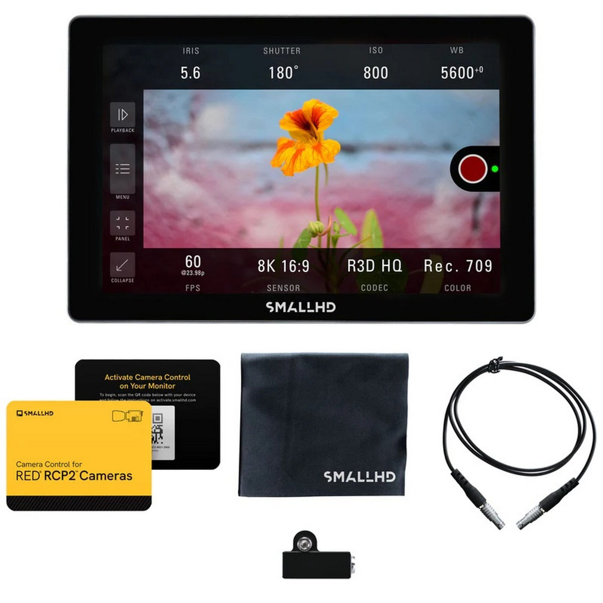 SmallHD 16-0712-R2 Indie 7-Inch Monitor RED RCP2 Kit