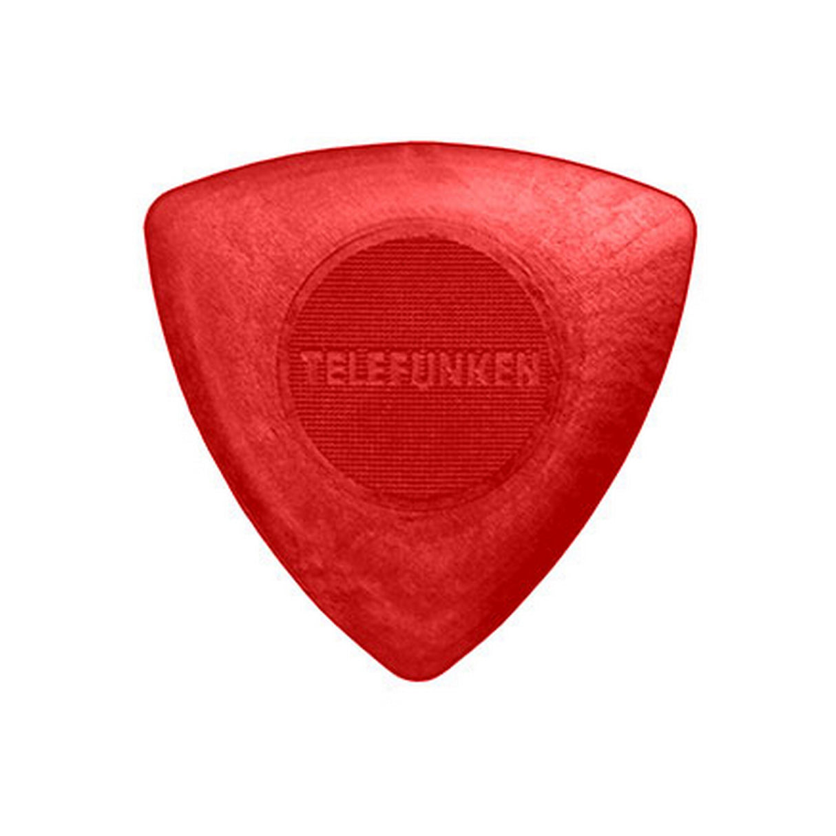 Telefunken 1.6mm Triangle 6 Pack Thin Guitar Picks, Red