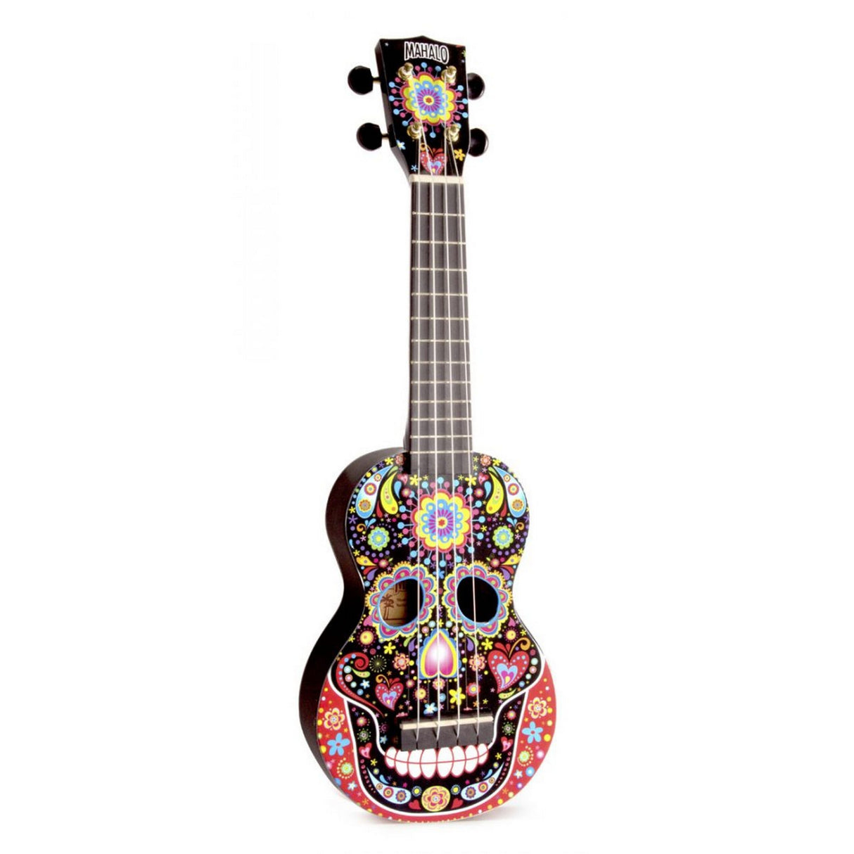 Mahalo Ukuleles Art Series Soprano Ukulele, Skull