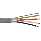 Liberty 18-4C-SH-GRY | Commercial Grade General Purpose 18 AWG 4 Conductor Shielded Cable Gray