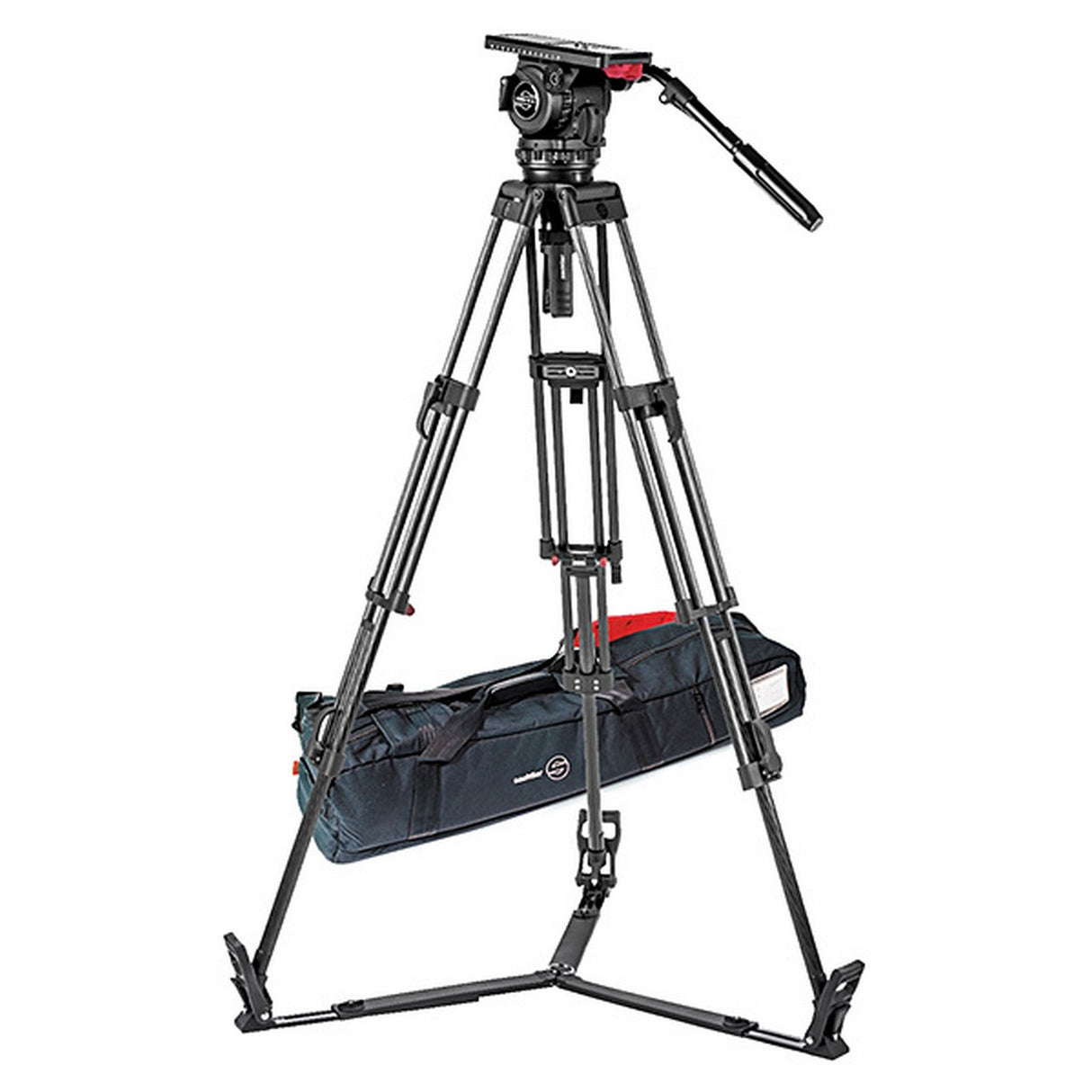 Sachtler System 18 S2 ENG 2 CF | Fluid Head Tripod System with Ground Spreader