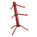 K&M 18860 Spider Pro Keyboard Stand, Red