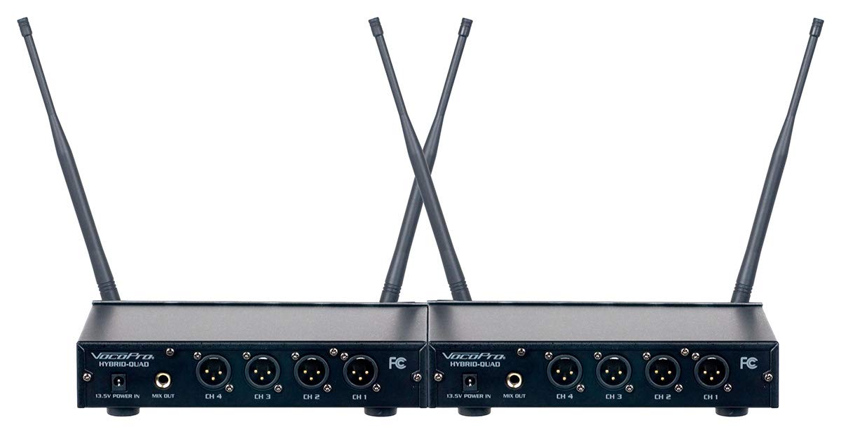 VocoPro MIB-QUAD-8C 8-Channel Wireless Handheld/Headset/Lapel Microphone System