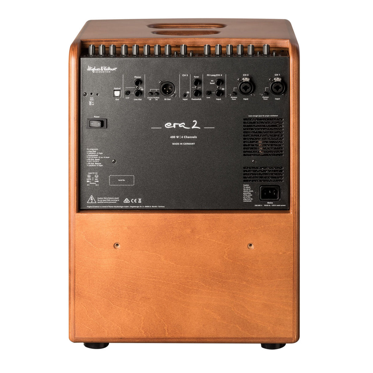 Hughes & Kettner ERA 2 400-Watt Acoustic Combo Guitar Amplifier, Wood