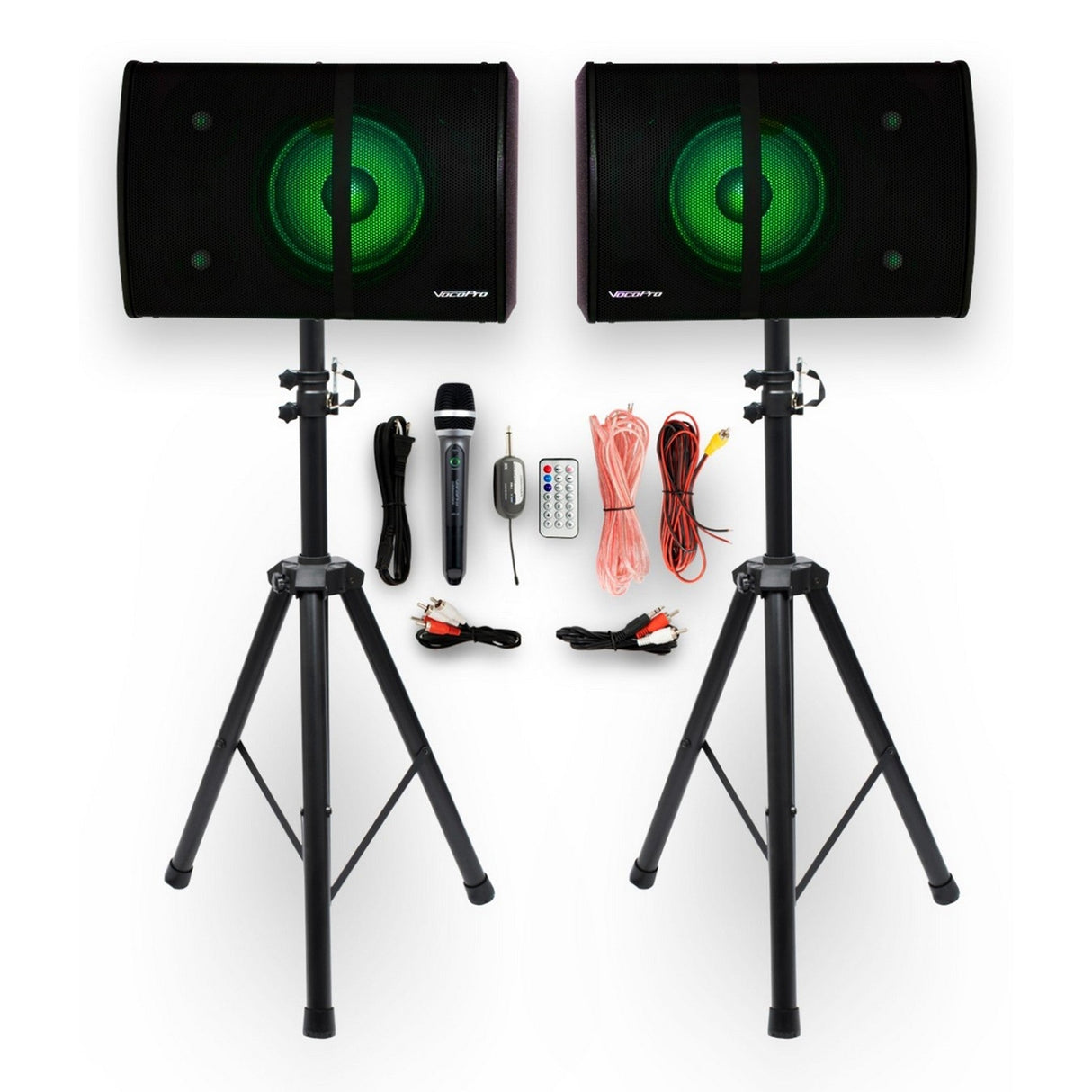 VocoPro K-FAN-PRO 500W Stereo Karaoke System with Bluetooth