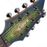 Cort KX508 Multi-Scale II 8-string Guitar, Mariana Blue Burst